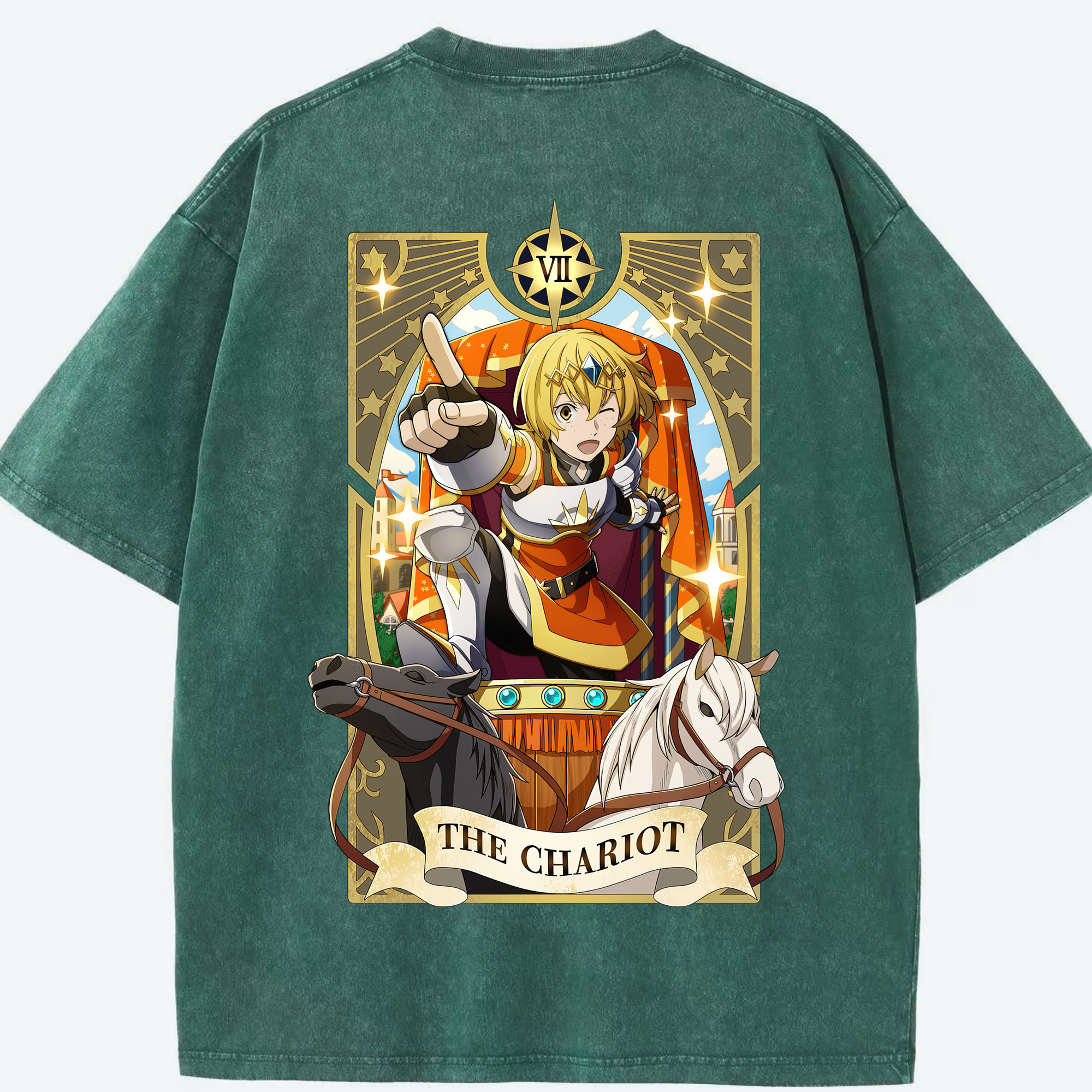 （画像用） 文豪ストレイドッグス Bungo Stray Dogs 綿100% ヴィンテージ風 半袖Tシャツ（背面プリント）